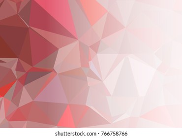 Mosaic decorative abstract background with a white side for text or photo. Vector clip art.