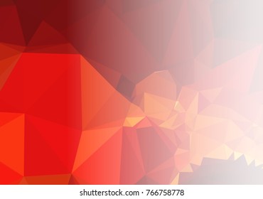 Mosaic decorative abstract background with a white side for text or photo. Vector clip art.