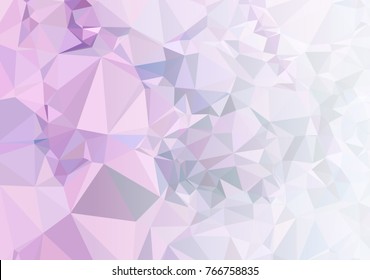 Mosaic decorative abstract background with a white side for text or photo. Vector clip art.