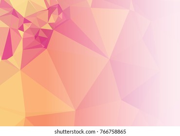 Mosaic decorative abstract background with a white side for text or photo. Vector clip art.