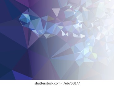 Mosaic decorative abstract background with a white side for text or photo. Vector clip art.