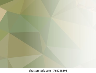 Mosaic decorative abstract background with a white side for text or photo. Vector clip art.