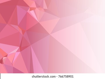 Mosaic decorative abstract background with a white side for text or photo. Vector clip art.