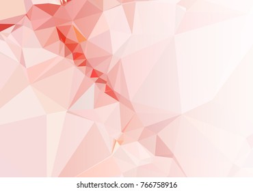 Mosaic decorative abstract background with a white side for text or photo. Vector clip art.