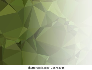Mosaic decorative abstract background with a white side for text or photo. Vector clip art.