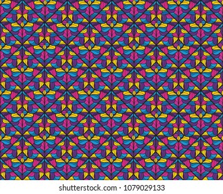 mosaic decorative colorful pattern 