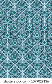 mosaic decorative colorful pattern 