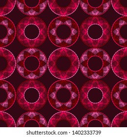 Mosaic of ethnic figures. Patterned texture. Geometric background. Can be used for wallpaper, textile, invitation card, wrapping, web page background.