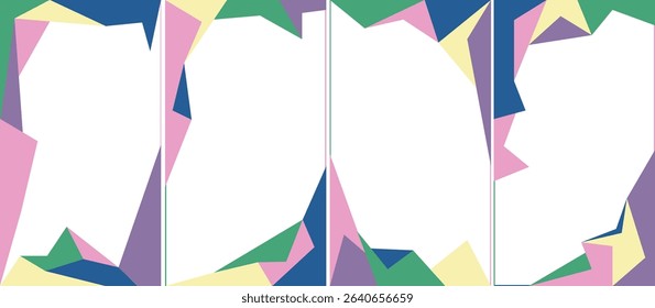 mosaic flat design template portrait illustration multicolor with high quality and good unique for your project