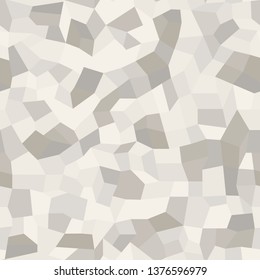 Mosaic floors of marble chips. Floors terrazzo, polymer mosaic seamless pattern in white colors. Abstract background. Vector texture

