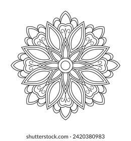 Mosaic floral pattern Mandala design ornate mandala