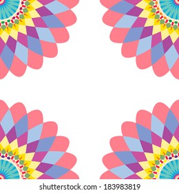 Mosaic flower design