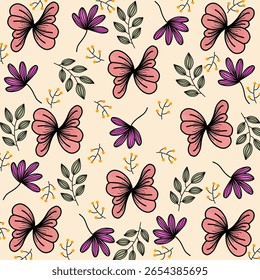 Mosaico flores padrão sem costura para têxtil, papel de parede, tecidos, fundos.