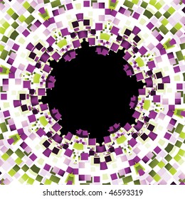 Mosaic frame abstract