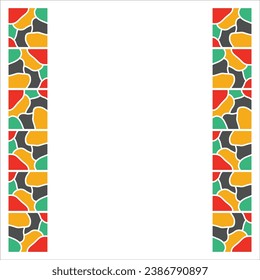 Mosaic Frame Element Vector Design