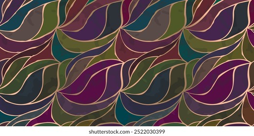 Mosaic free hand background.Abstract rough shapes with grunge texture.Print on fabric and paper.Vector design for use in card,wallpaper,wrapping paper,textile. Patchwork in blue,lilac,green colors.
