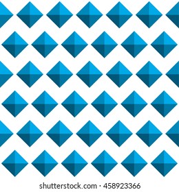 Mosaic of gem like squares. Repeatable pattern.