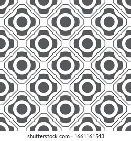 Mosaic geometric pattern, seamless vector background.