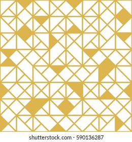 Mosaic geometric pattern. Triangle background