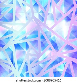 ?rystal mosaic geometric seamless pattern.