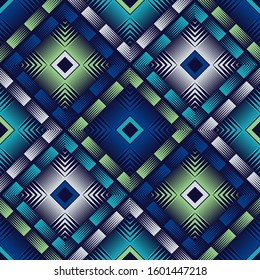 Mosaic of geometric shapes. Ethnic boho seamless background. Tribal pattern. Folk motif. Vector illustration for web design or print.