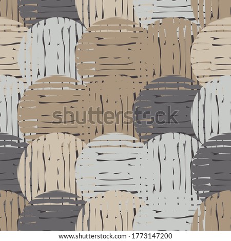 Mosaic with geometric shapes. Geometry. Seamless pattern. Design with manual hatching. Textile. Ethnic boho ornament. Vector illustration for web design or print.