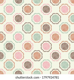 Mosaico con formas geométricas. Patrón sin foco. Diseño con eclosión manual. Textil. Ornamento étnico de boho. Ilustración vectorial para diseño web o impresión.