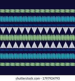 Mosaic with geometric shapes. Seamless pattern. Design with manual hatching. Textile. Ethnic boho ornament. Vector illustration for web design or print.