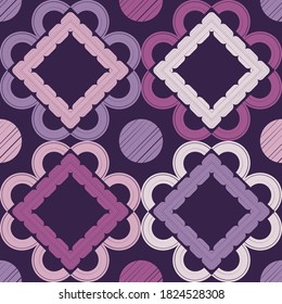 Mosaico con formas geométricas. Patrón sin foco. Diseño con eclosión manual. Textil. Ornamento étnico de boho. Ilustración vectorial para diseño web o impresión.