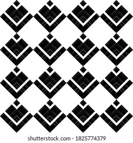 Mosaico con formas geométricas. Patrón sin foco. Diseño con eclosión manual. Textil. Ornamento étnico de boho. Ilustración vectorial para diseño web o impresión.