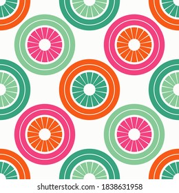 Mosaic with geometric shapes. Seamless pattern. Design with manual hatching. Textile. Ethnic boho ornament. Vector illustration for web design or print.