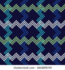 Mosaico con formas geométricas. Patrón sin foco. Diseño con eclosión manual. Textil. Ornamento étnico de boho. Ilustración vectorial para diseño web o impresión.