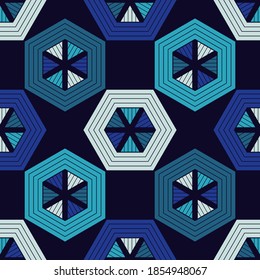 Mosaico con formas geométricas. Patrón sin foco. Textil. Ornamento étnico de boho. Ilustración vectorial para diseño web o impresión.