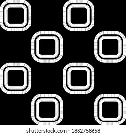 Mosaico con formas geométricas. Patrón sin foco. Diseño con eclosión manual. Textil. Ornamento étnico de boho. Ilustración vectorial para diseño web o impresión.