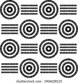 Mosaico con formas geométricas. Patrón sin foco. Diseño con eclosión manual. Textil. Ornamento étnico de boho. Ilustración vectorial para diseño web o impresión.