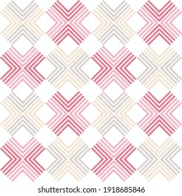 Mosaico con formas geométricas. Patrón sin foco. Diseño con eclosión manual. Textil. Ornamento étnico de boho. Ilustración vectorial para diseño web o impresión.
