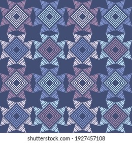 Mosaico con formas geométricas. Patrón sin foco. Diseño sencillo. Textil. Ornamento étnico de boho. Ilustración vectorial para diseño web o impresión.