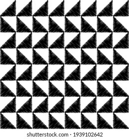 Mosaico con formas geométricas. Patrón sin foco. Diseño con eclosión manual. Textil. Ornamento étnico de boho. Ilustración vectorial para diseño web o impresión.