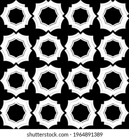 Mosaic with geometric shapes. Seamless pattern. Design with manual hatching. Textile. Ethnic boho ornament. Vector illustration for web design or print.