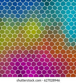 mosaic green blue pink pattern texture background with gray grout