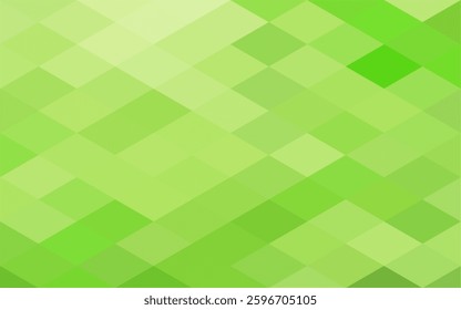 Mosaic green pixel background. Gradient abstract geometric background. Artistic puzzle background.