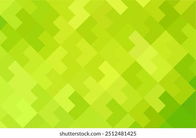 Mosaic green triangle background. Gradient abstract geometric background. Weaving interlock puzzle background.