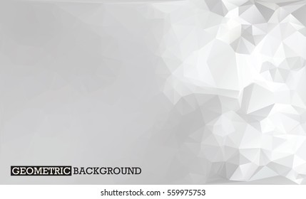 Mosaic grey background. Low poly