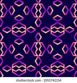 Mosaic grid seamless pattern. Vector wallpaper for textiles, posters, cards, wrapping paper. Holographic gradient geometric shapes background.	