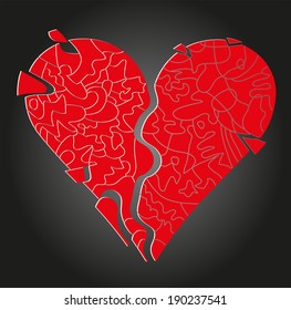 mosaic heart