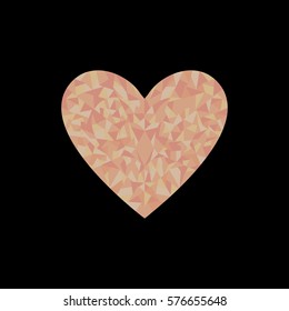 Mosaic heart vector illustration
