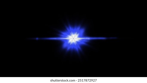 Mosaic image of light source from hexagons. Honeycomb structure. Vector illustration.