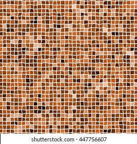 Mosaic with irregular tiles and different shades. Tessellating revetment background, pattern.