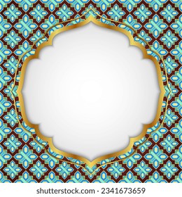 Mosaic islamic golden frames luxury