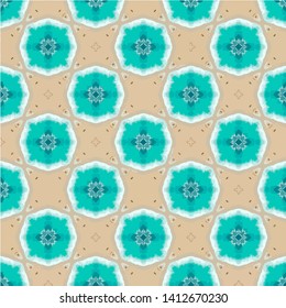 Mosaic islamic seamless pattern texture. Decorative pattern ornamental multicolor